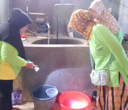 PSN: Tim PSN Sokaraja Kulon sedang memeriksa rumah-rumah dan lingkungan sekitar untuk pencegahan dan pemberantasasn DB.