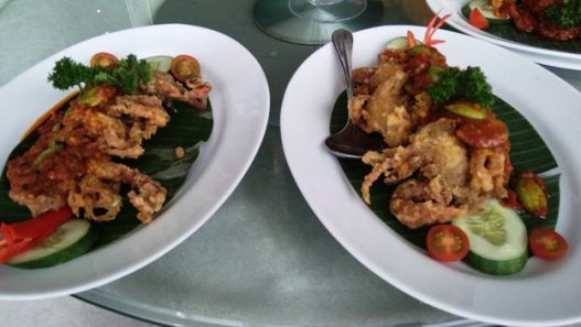 Kepiting soka ambalika restauran