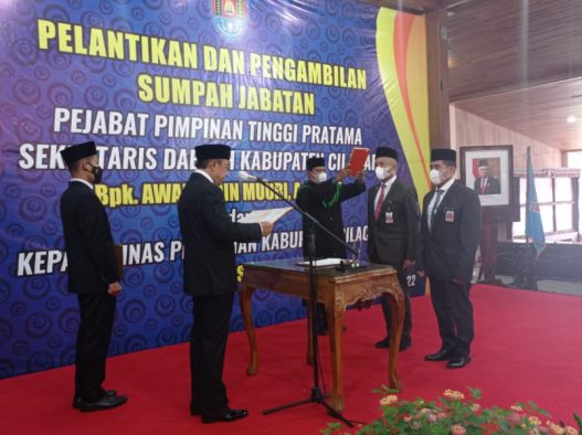 Awaluddin Muuri Resmi Jabat Sekretaris Daerah Kabupaten Cilacap