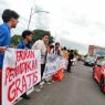 Hardiknas, mahasiswa gelar aksi orasi di alun alun purwokerto