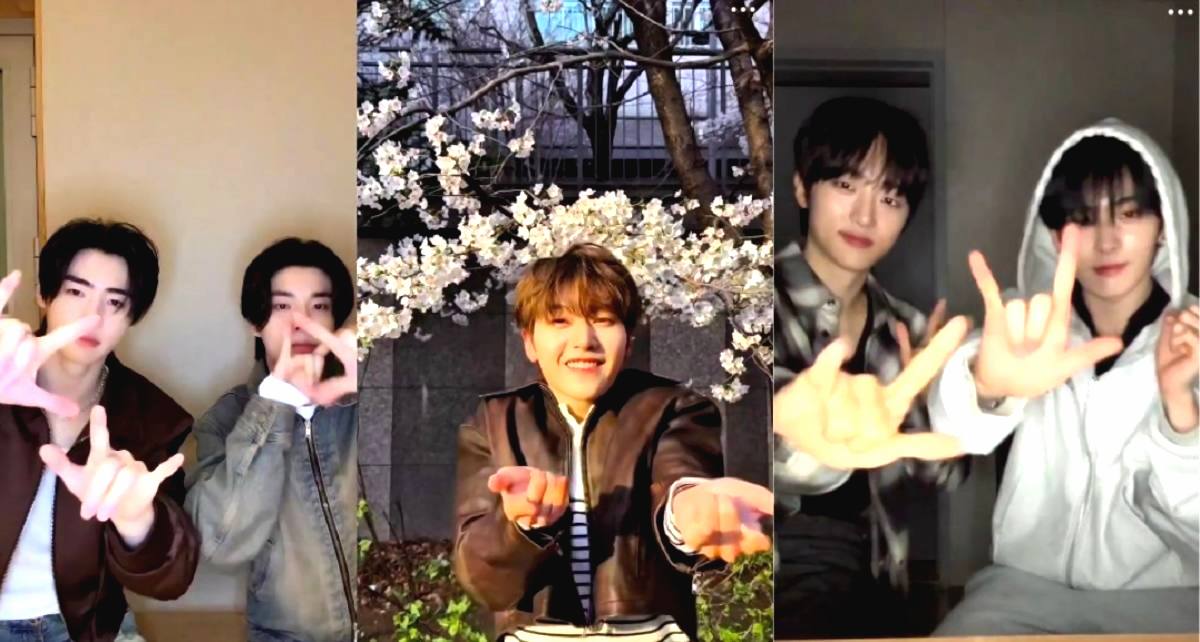 Sejumlah idol k-pop membuat video velocity tiktok