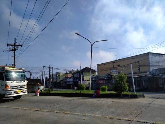 Taman simpang tiga wangon dipercantik