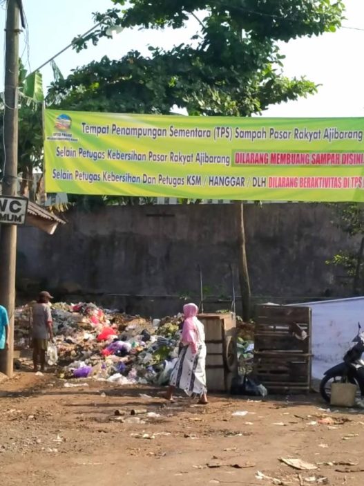 Tps sampah pasar ajibarang ditutup