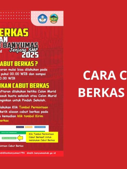 Cara cabut berkas spmb banyumas 2025 tanpa ke sekolah tujuan