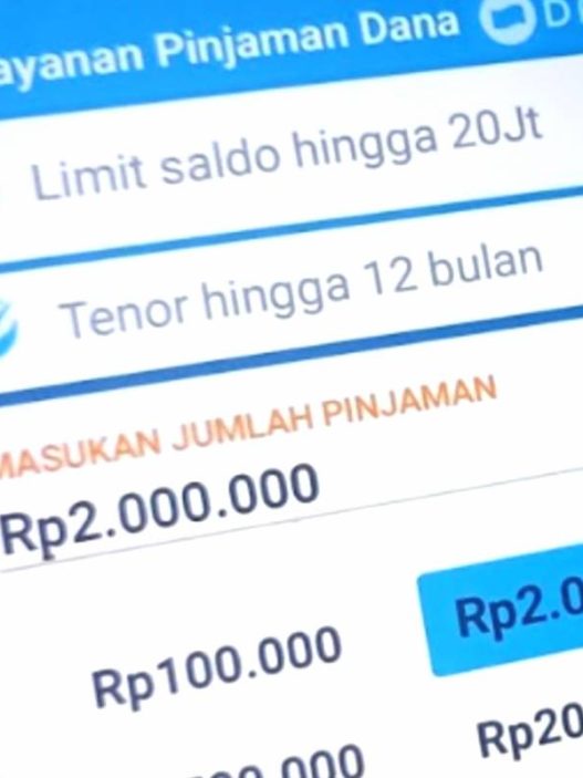 Dana cicil limit rp2 juta
