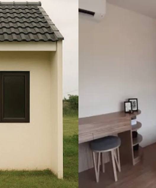 Desain rumah subsidi ukuran 18 meter persegi menunjukkan hunian yang mirip kontrakan petak