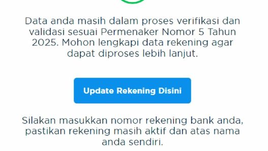 Info penjelasan bpjs ketenagakerjaan soal update rekening tidak muncul saat cek bsu 2025