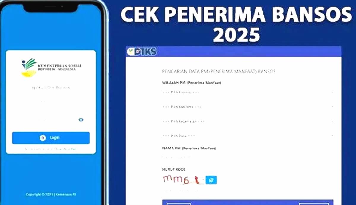 Aplikasi dan laman resmi dtks kemensos