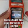 Bansos rp400 ribu mulai cair di kks bni juli 2025, cek sekarang