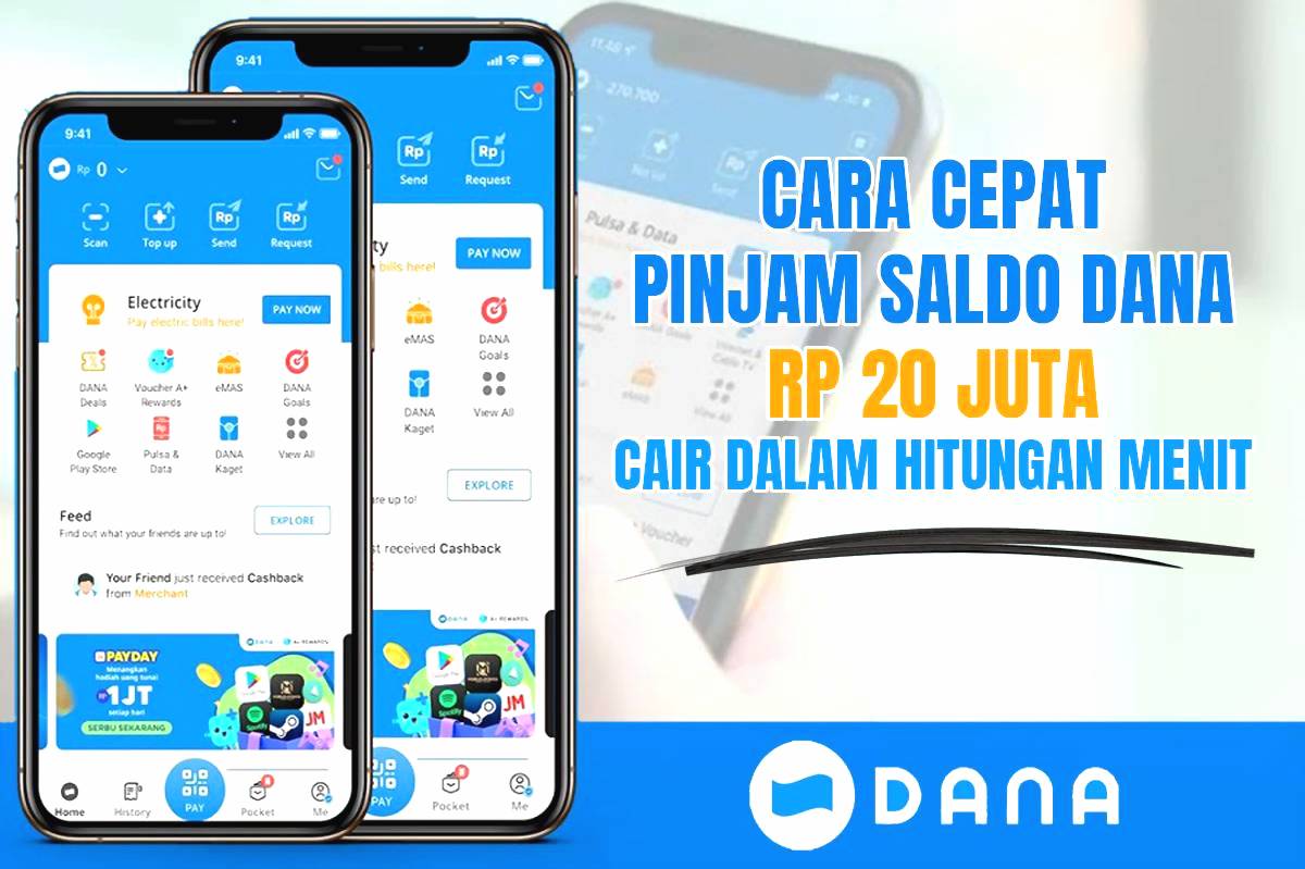 Pinjam saldo dana rp20 juta