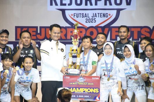 Tim putri u 15 juara kejurprov futsal jateng 2025