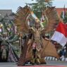 Acara parade karnaval kemerdekaan di wonosobo