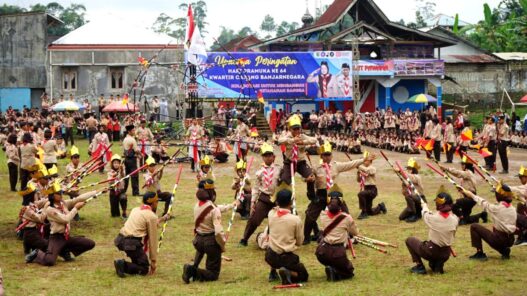 Atraksi spektakuler di puncak hari pramuka