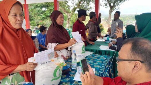 Bantuan beras 20 kg disalurkan secara bertahap mulai awal bulan agustus 2025