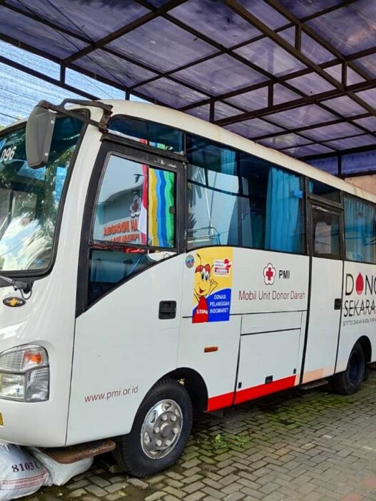 Bus donor darah mangkrak dua tahun