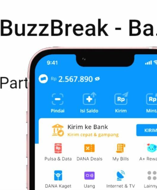 Buzzbreak, aplikasi populer di indonesia untuk menghasilkan saldo dana hanya dengan membaca artikel
