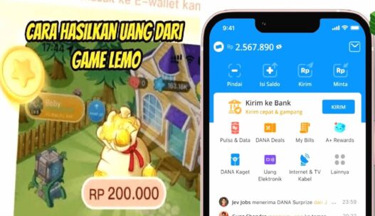 Dapat saldo dana dari main misi di game penghasil uang lemo