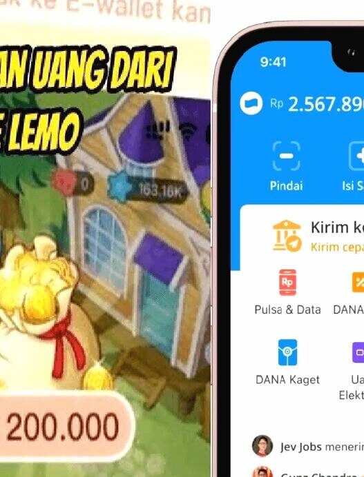 Dapat saldo dana dari main misi di game penghasil uang lemo