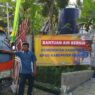 Droping air bersih mulai dilakukan