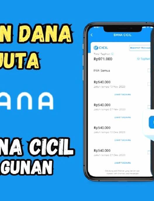 Fitur dana cicil menawarkan limit hingga rp10 juta tanpa agunan