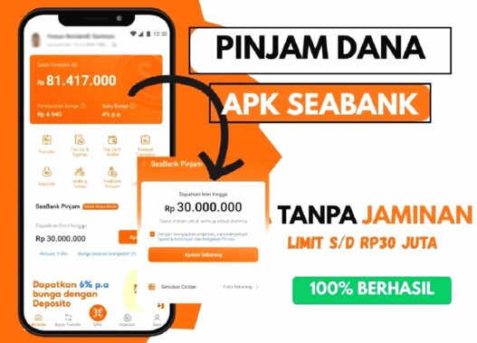 Fitur pinjam dana di aplikasi seabank menawarkan limit hingga rp30 juta