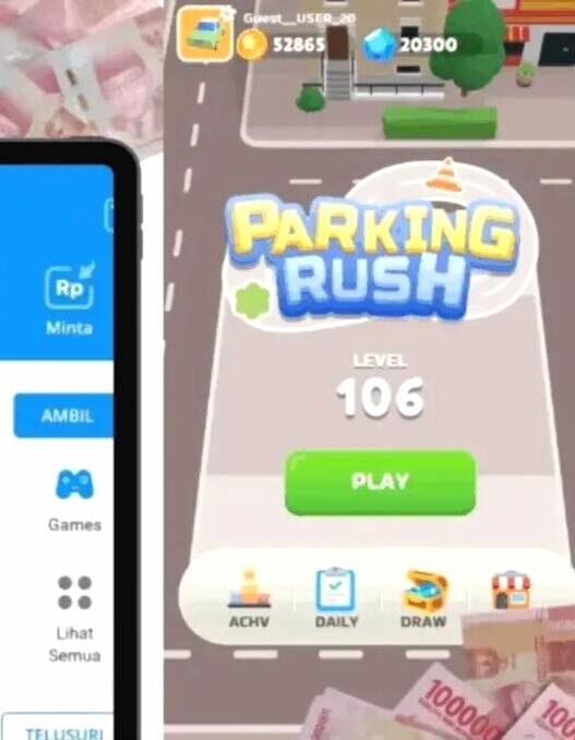 Game penghasil uang parking rush