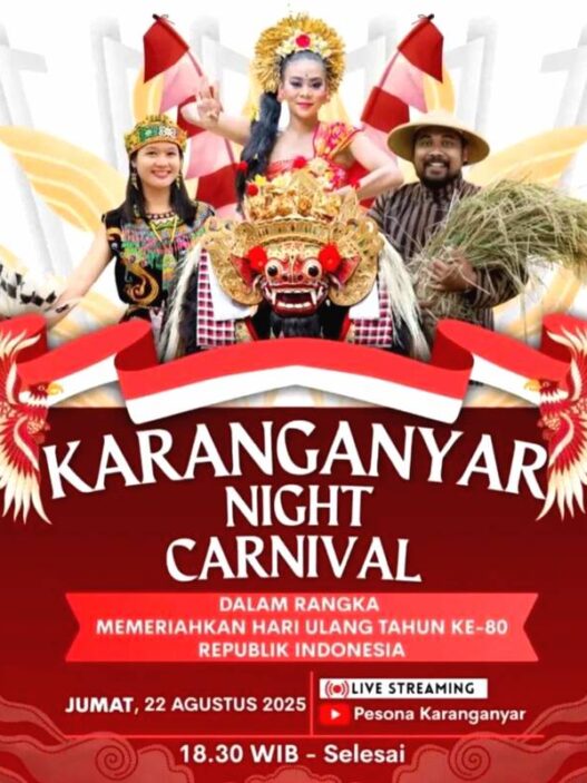 Karanganyar night carnival 2025 ramaikan hari jadi indonesia ke 80