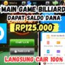 Main game billiard master bisa dapat saldo dana hingga ratusan ribu rupiah