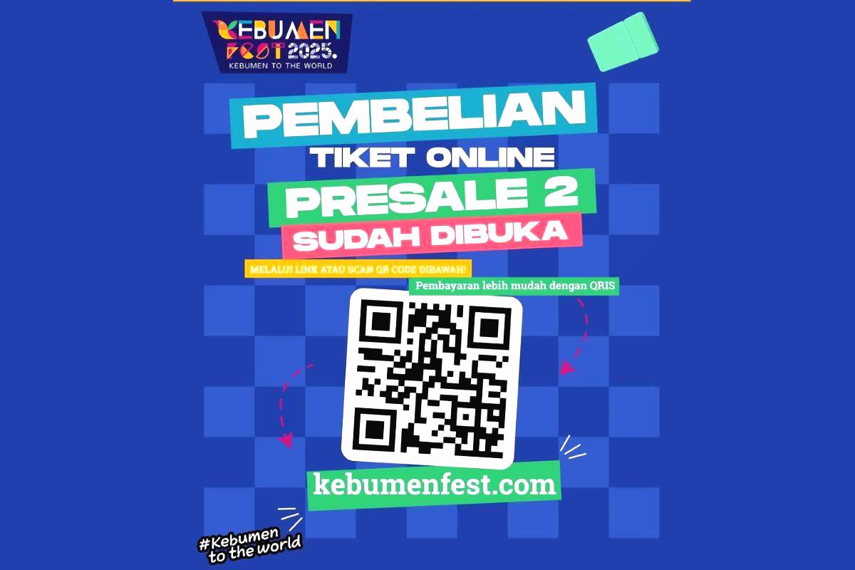 Pembelian tiket presale 2 kebumen fest 2025