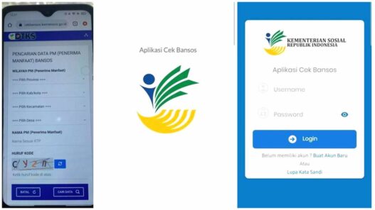 Tampilan halaman cekbansos.kemensos.go.id untuk mengecek status penerima bantuan