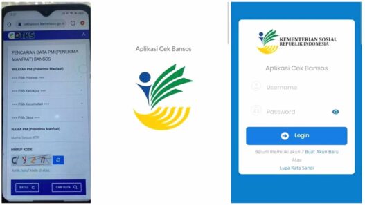 Tampilan halaman cekbansos.kemensos.go.id untuk mengecek status penerima bantuan