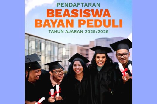 Pendaftaran beasiswa bayan peduli 2025 dibuka untuk mahasiswa baru di 8 ptn mitra