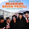 Pendaftaran beasiswa bayan peduli 2025 dibuka untuk mahasiswa baru di 8 ptn mitra