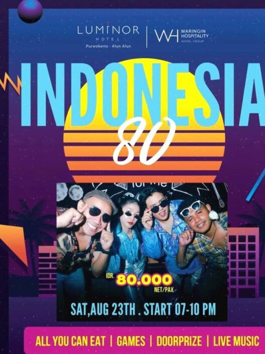 Pesta nuansa 80 an indonesia 80 oleh luminor hotel purwokerto