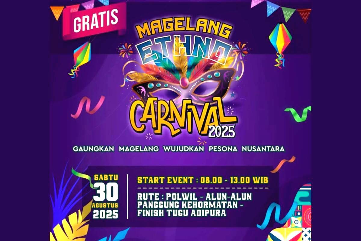 Poster acara magelang ethno carnival 2025