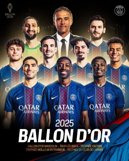 Psg dominasi daftar nominasi
