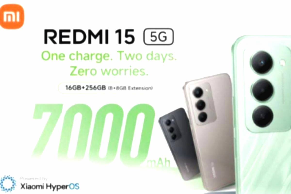 Redmi 15 5g membawa baterai jumbo 7000 mah