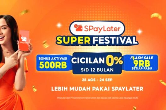 Spaylater menghadirkan spaylater super festival yang berlangsung mulai 25 agustus hingga 24 september 2025.