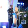 Ketua DPRD Jateng, Sumanto saat memberikan sambutan dalam Resepsi Kenegaraan HUT ke 80 Kemerdekaan RI tingkat Provinsi Jateng di halaman Gradhika Bhakti Praja, Minggu, 17 Agustus 2025.