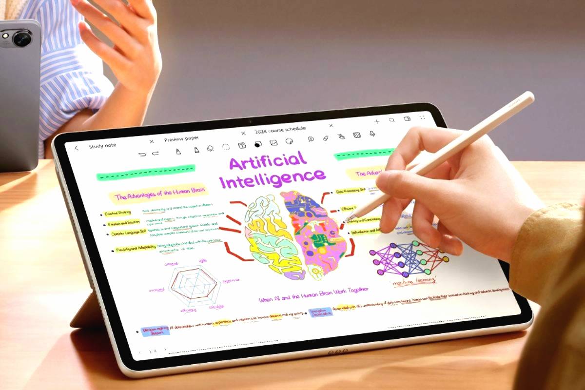 Tablet huawei matepad 11.5 didukung dengan fitur ai handwriting enhancement
