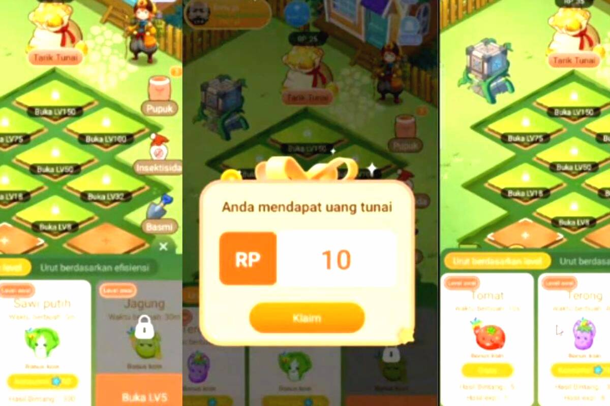 Tampilan aplikasi lemo