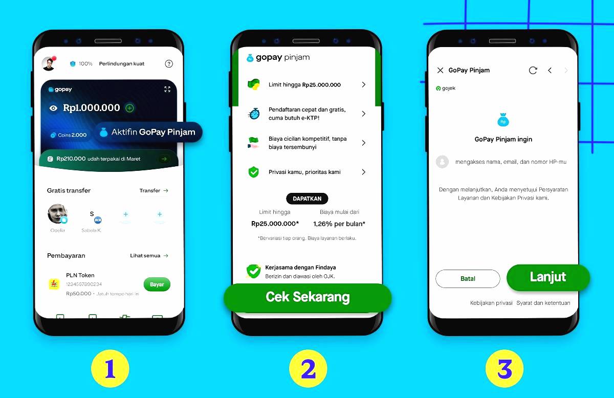 Tutorial aktivasi gopay pinjam