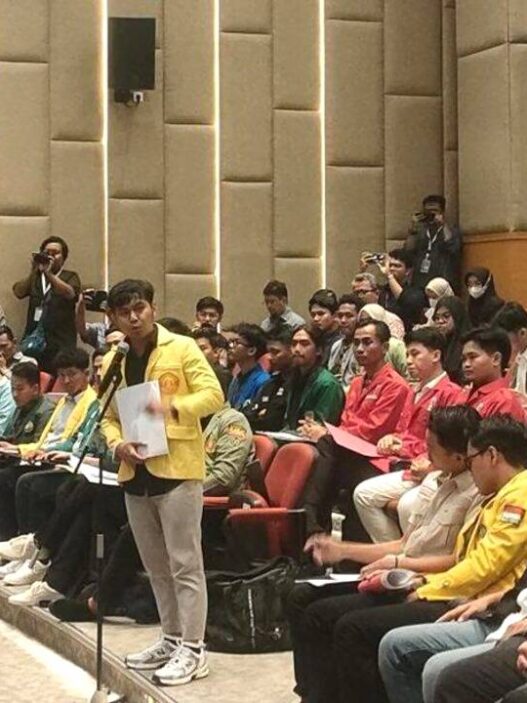 Audiensi mahasiswa digelar oleh pihak dpr