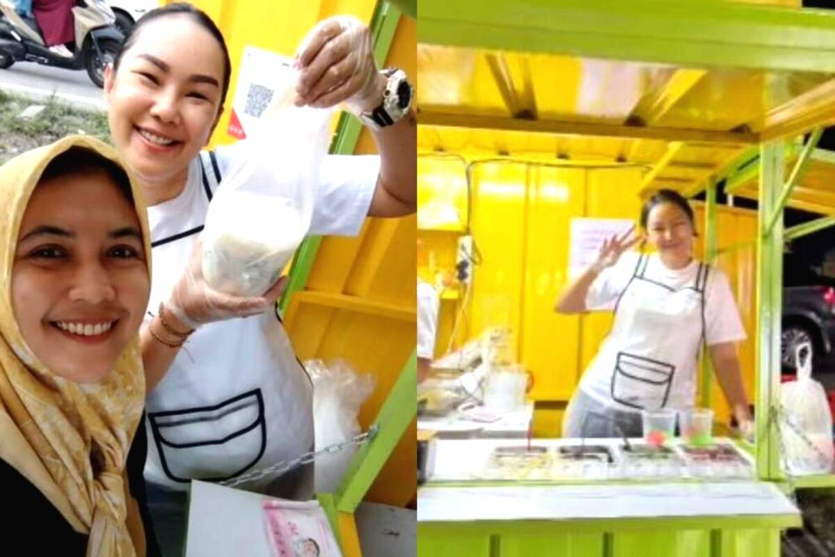 Calina ocktaranny yang berjualan es teler