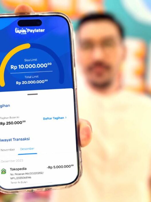 Cara daftar paylater melalui livin'