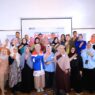 Foto bersama, jr. officer csr & smepp, lifania riski nugrahani beserta tim foto bersama dengan peserta pelatihan.