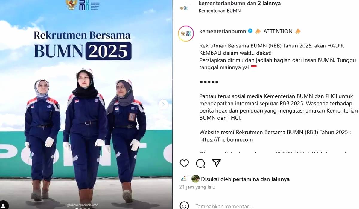 Lowongan magang bumn