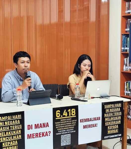 Orang hilang setelah demo