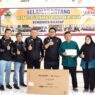 Pekerja me ii kembali menyalurkan bantuan berupa 1 unit lcd & screen dan uang tunai
