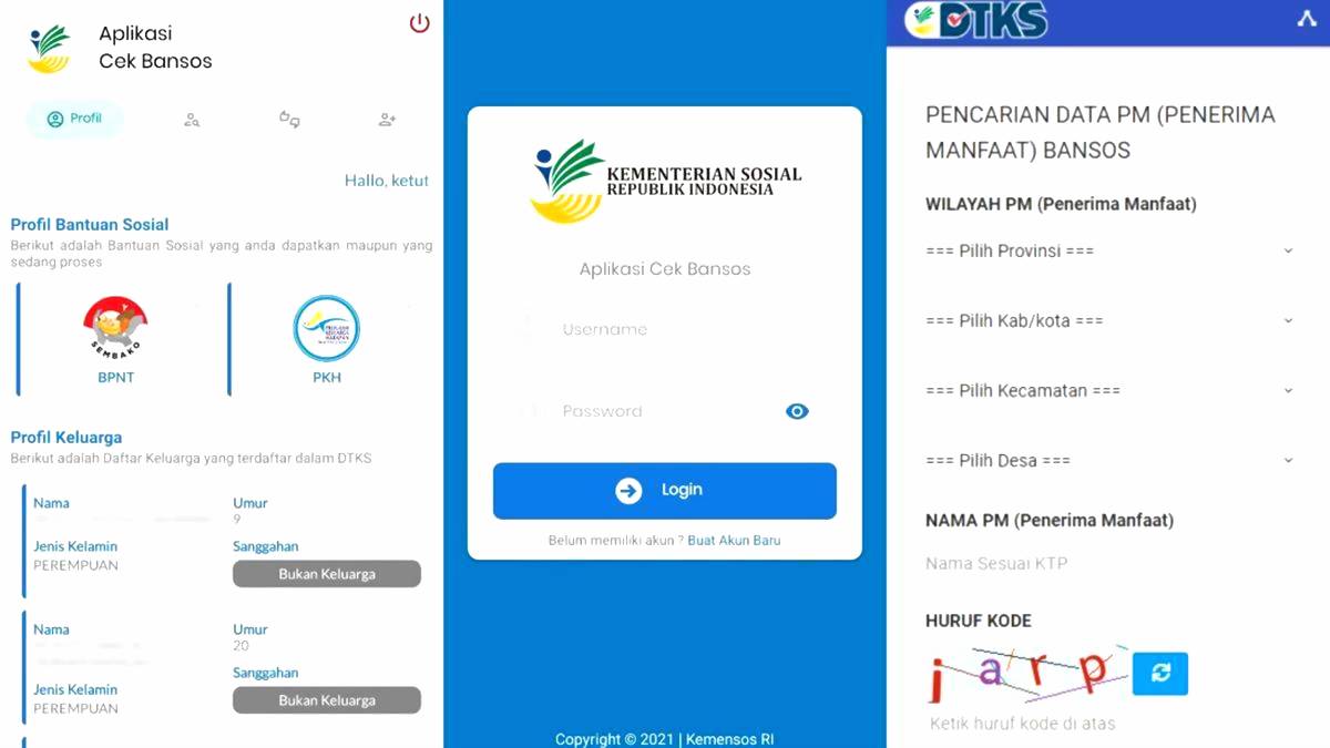 Cek penerima blt 900 ribu bisa dilakukan via web kemensos dan aplikasi cek bansos